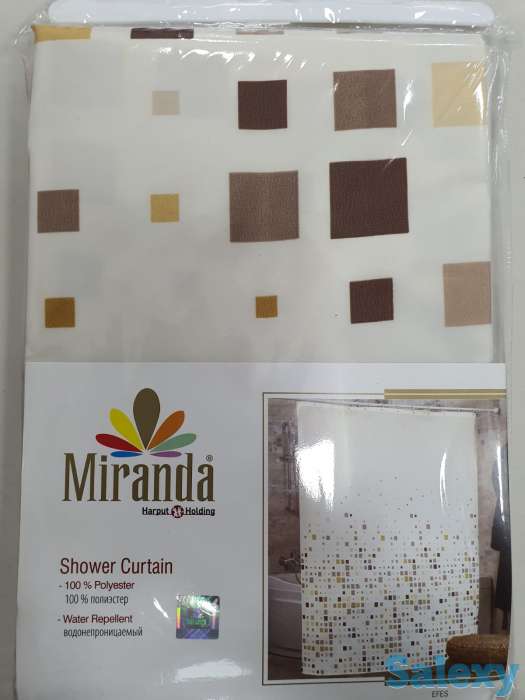 Шторки для душа и ванны, производство Турция, моднявая абстракция, фотография 1