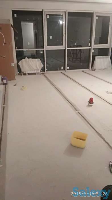 Наливные полы, стяжка пола, фотография 1