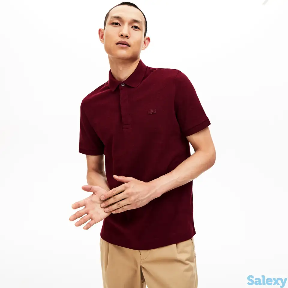 Мужское поло lacoste paris polo regular fit, фотография 1