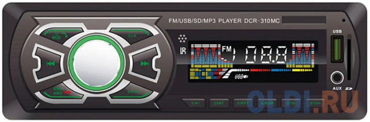 Автомагнитола digma dcr-310mc 1din 4x45вт, фотография 1