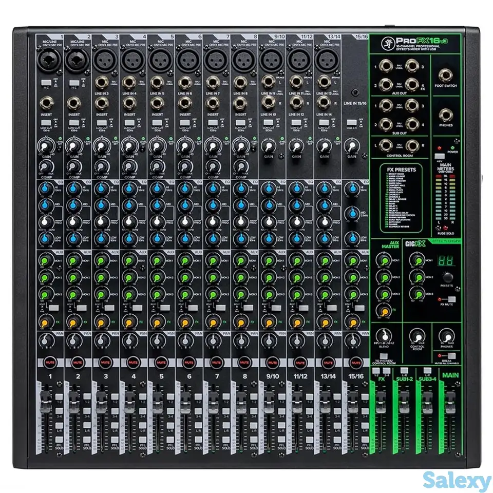 Аналоговый микшерный пульт mackie profx16v3, фотография 1