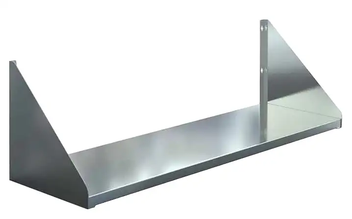 Полка настенная открытая из нержавеющей стали, фотография 1
