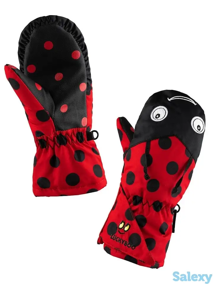 Варежки luckyboo 20-21 kids small fingers ladybug, фотография 7