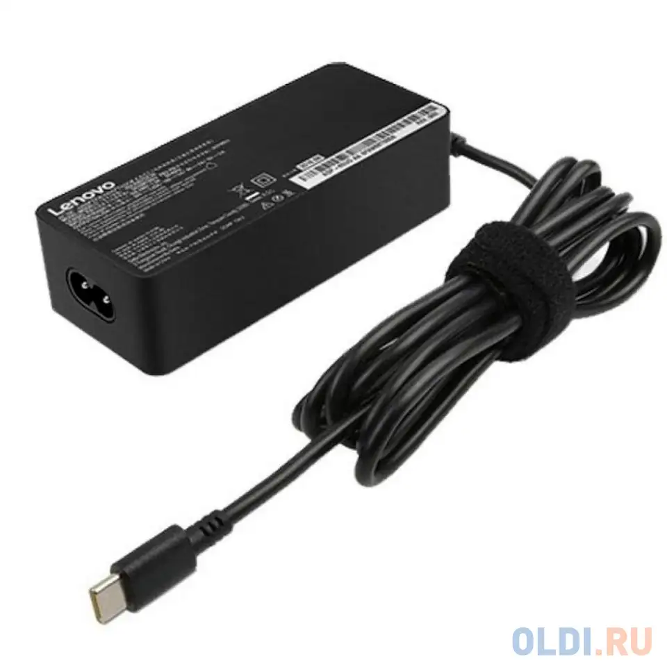 Блок питания для ноутбука lenovo 65w standard ac adapter usb type-c, фотография 1