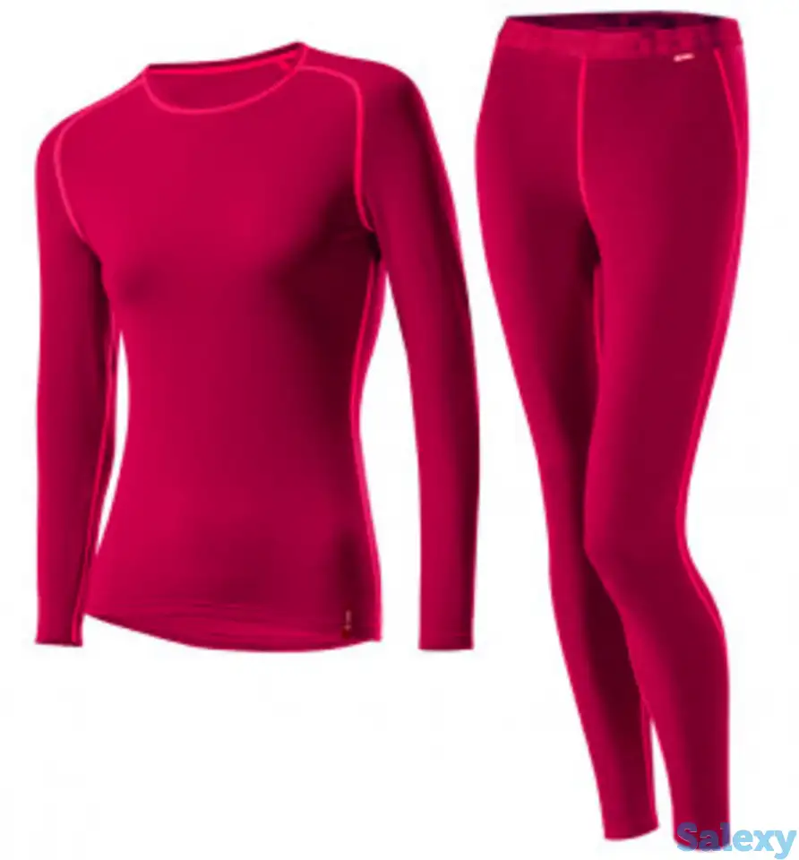 Комплект термобелья loffler 21-22 warm w's da. set lang transtex bordeaux, фотография 1