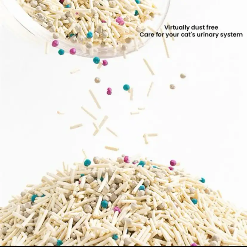 Комкующий наполнитель для кошек Тофу С Ароматами Зеленное яблоко, Вишня, Ваниль, Клубника, Нейтральный, фотография 14