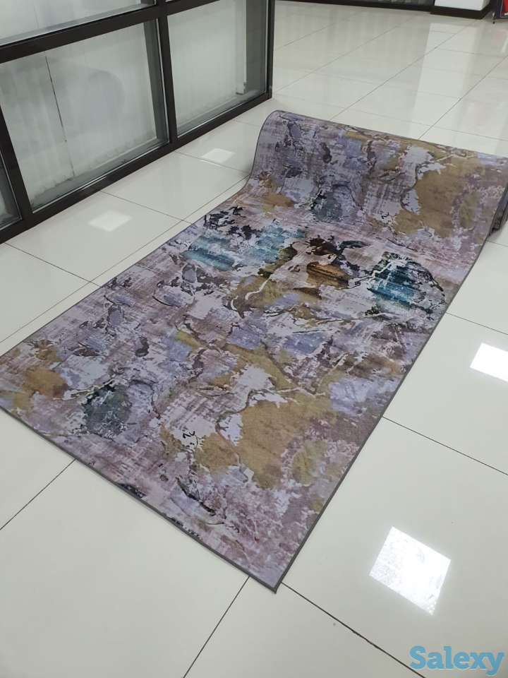 Тренд ковровая дорожка с красками, коврик метражом 120см, фотография 7