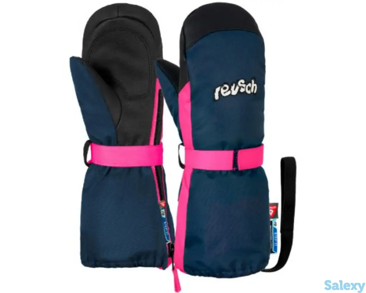Варежки reusch 20-21 happy r-tex xt kids mitten dress blue/pink glo, фотография 4