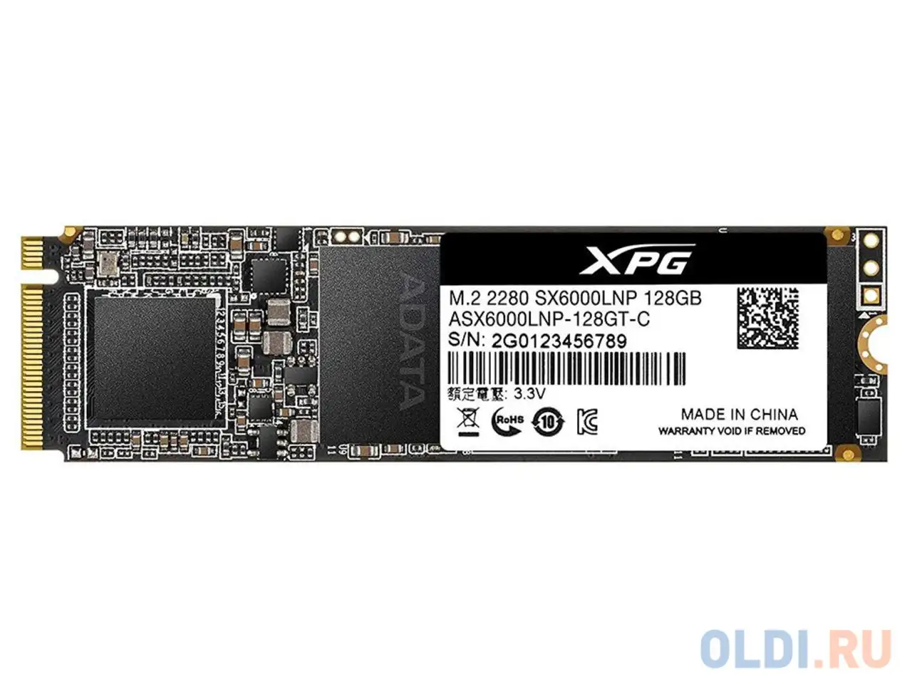 Ssd накопитель a-data xpg sx6000 lite 128 gb pci-e 3.0 x2, фотография 1