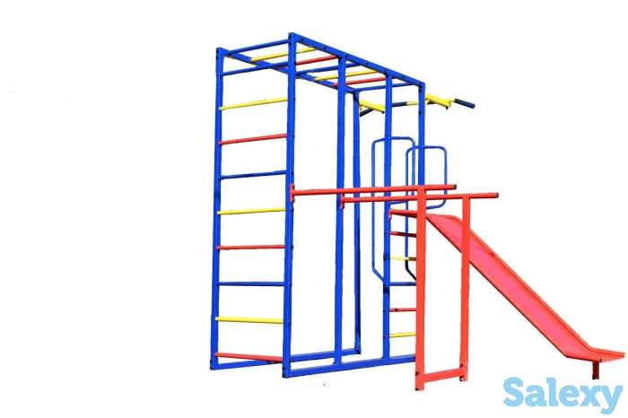 Комплекс спортивно-игровой с горкой, уличный, фотография 1