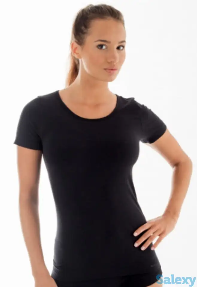 Термофутболка brubeck wmn comfort wool black, фотография 1