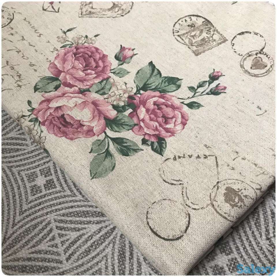 Винтажная итальянская скатерть Лэттера с тефлоновым покрытием, фотография 7