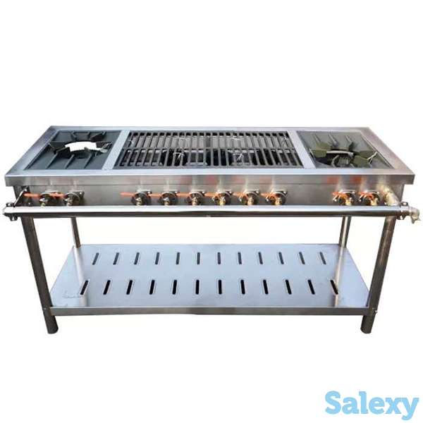 Газовая плита производственная 8 кранов., фотография 3