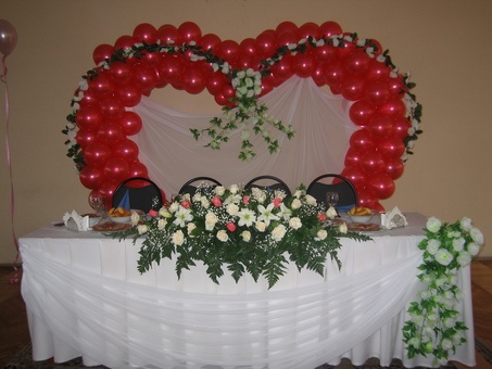 оформление любого торжества цветами шарами тканью, фотография 1