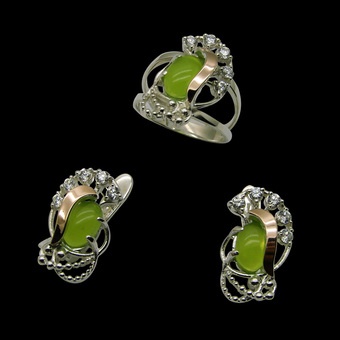 Серебряные украшения оптом от производителя, фотография 4