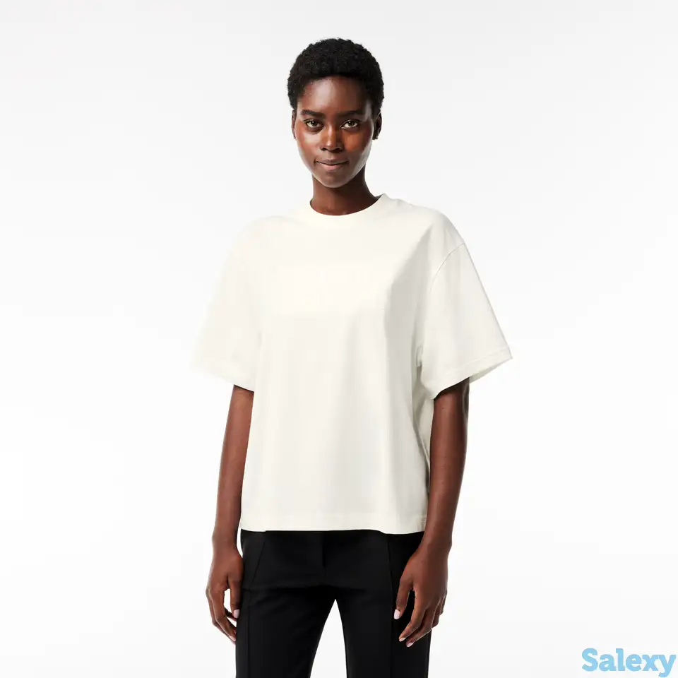 Женская футболка lacoste oversize fit, фотография 1