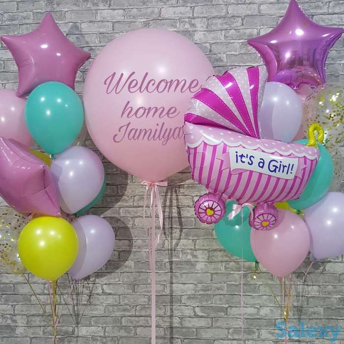 Шары на выписку, букеты, оформление машины., фотография 12