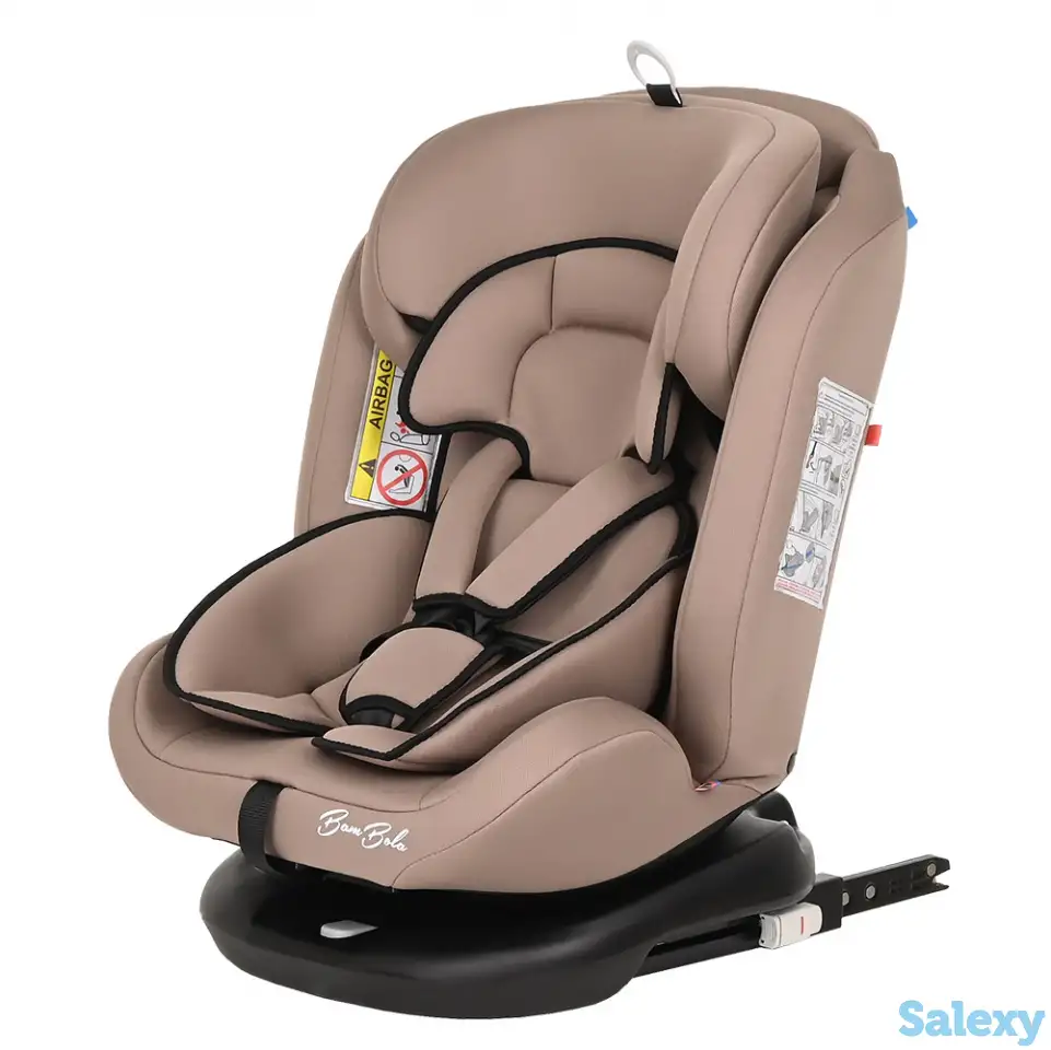 BAMBOLA автокресло для детей 0-36 кг Minori ISOFIX Светло/Коричневый 2шт/кор, фотография 3
