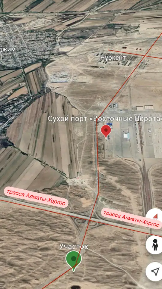 Хоргос, 10га Участок под СВХ, парковка, фотография 1