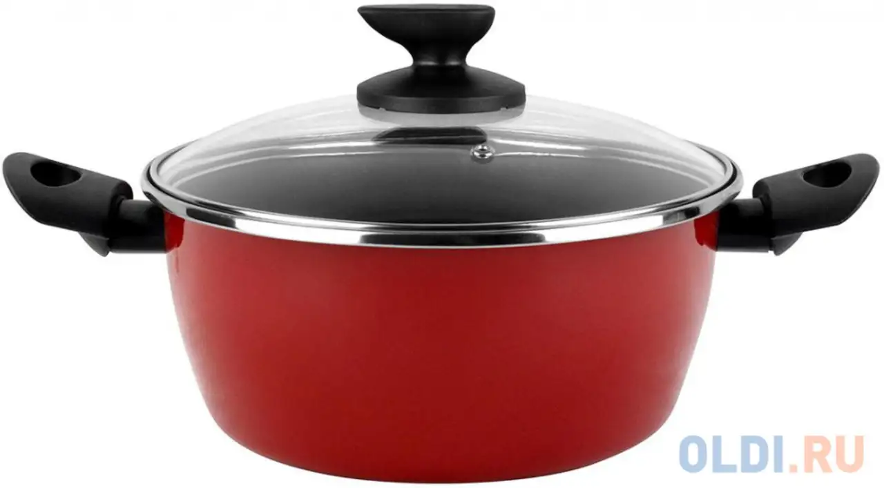 Кастрюля vitrinor v poivre rouge 24 24 см 2 л сталь, фотография 1