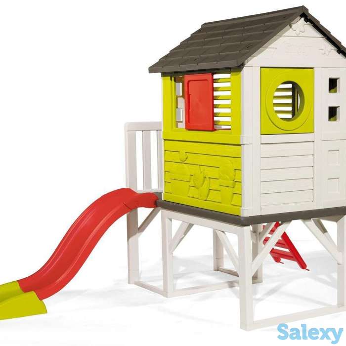 Детский игровой домик Smoby,на сваях с горкой, фотография 5