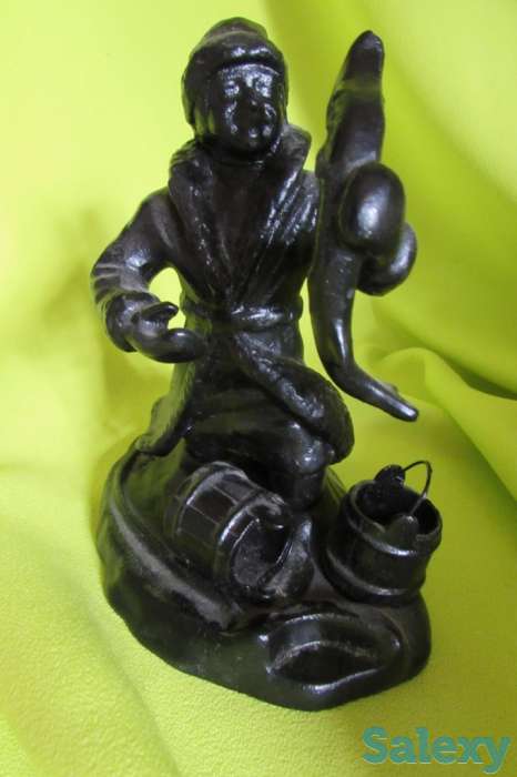 ►►► Емеля и щука. Куса Каслинское литье Чугун Сказки СССР, фотография 3