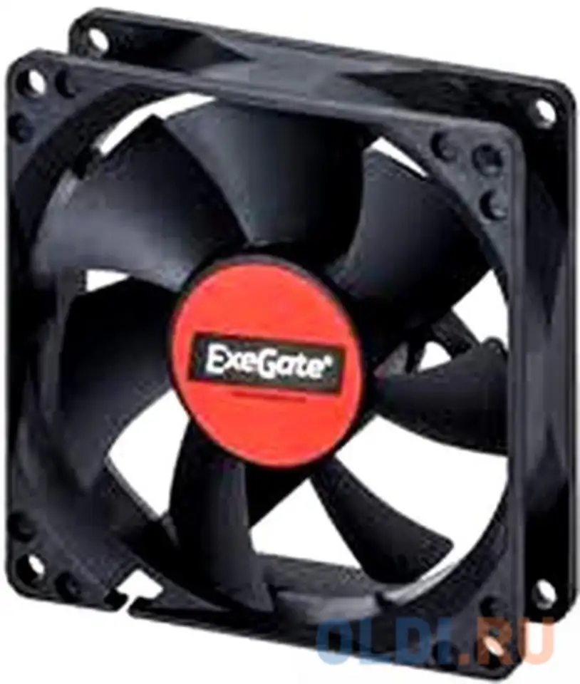 Exegate ex283393rus вентилятор exegate e12025s4p-pwm, 120x120x25 мм, подшипник скольжения, 4pin, pwm, фотография 1