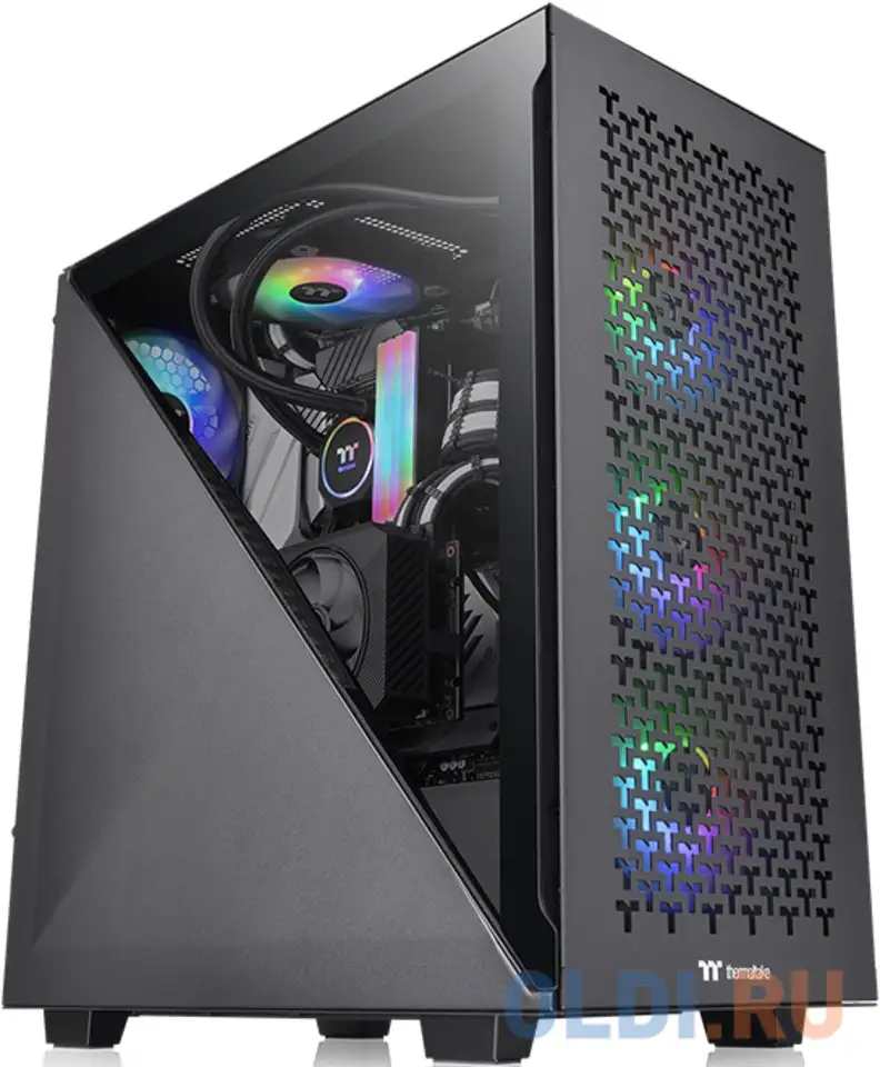 Корпус atx thermaltake divider 300 tg без бп чёрный, фотография 1