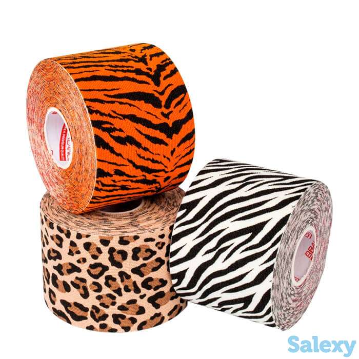 Кинезио тейп bbtape (5см*5м) дизайнерский, цвет #18 hawaii yellow | гавайи жёлтые, фотография 3