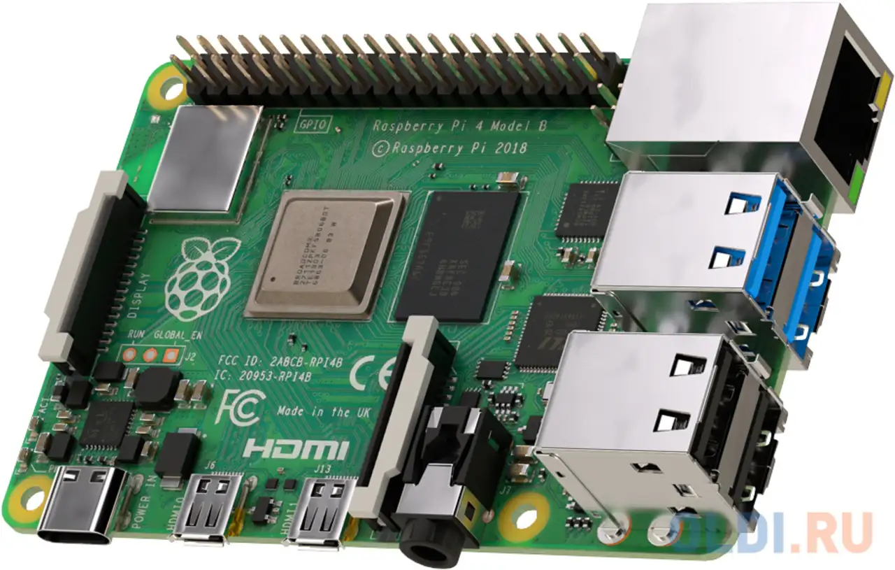 Raspberry pi 4 model b (ra545) retail, 4gb ram, broadcom bcm2711, фотография 1