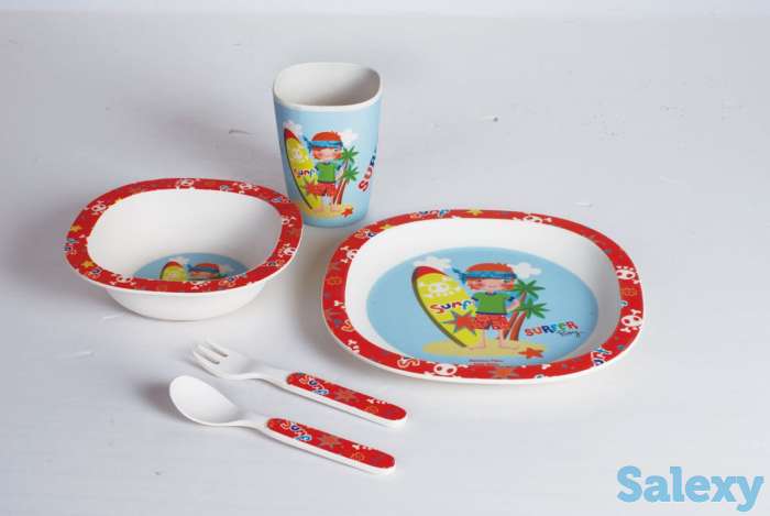 Детская посуда из бамбука, фотография 9