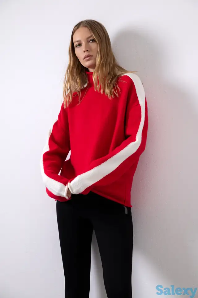 Джемпер с контрастным элементом vassa&co, фотография 1