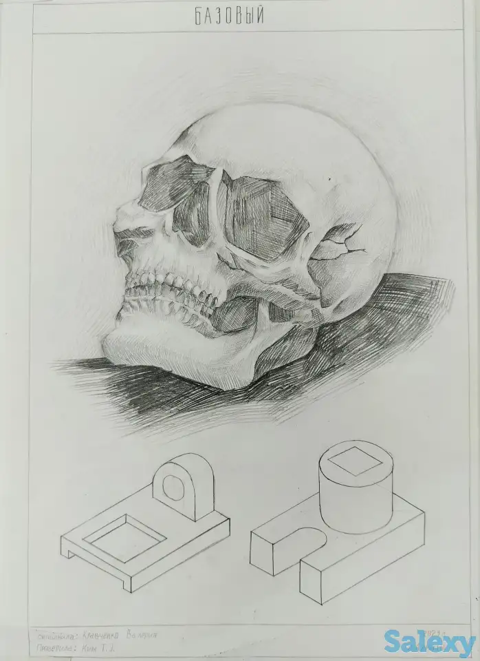 Подготовка к творческим экзаменам, академический рисунок, черчение, фотография 5