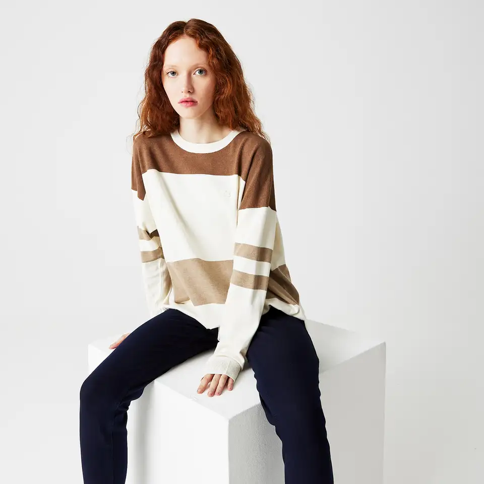 Женский свитер lacoste с круглым вырезом, фотография 1