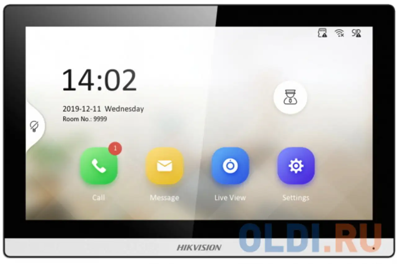 Видеодомофон hikvision ds-kh6350-wte1 белый, фотография 1