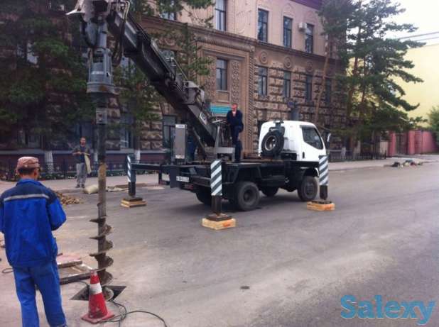 Ямобур Кран Винтовые сваи, фотография 1
