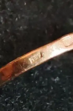 Продаю золотое кольцо и браслет с гравировкой 585 пробы, фотография 5