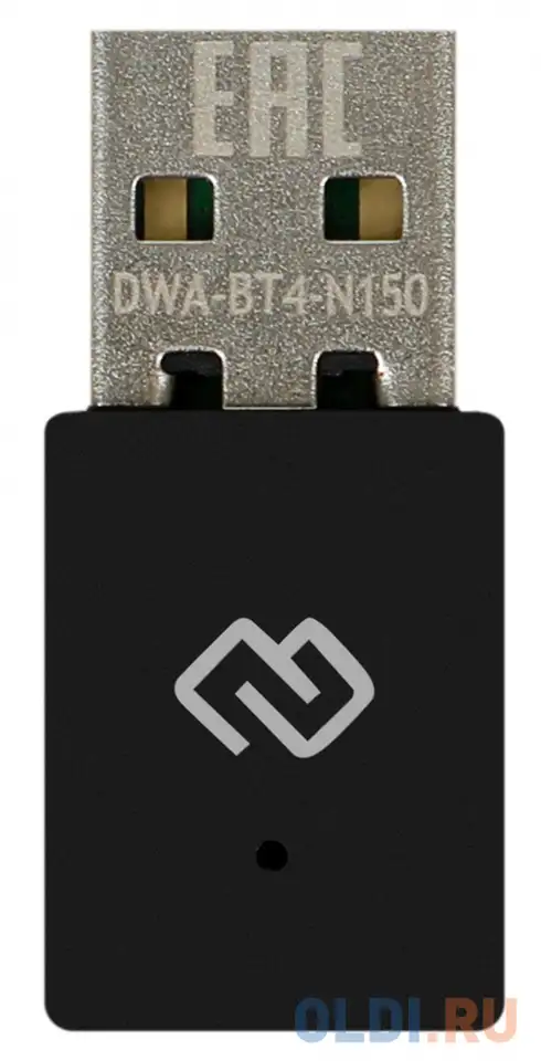Сетевой адаптер wifi + bluetooth digma dwa-bt4-n150 usb 2.0, фотография 1