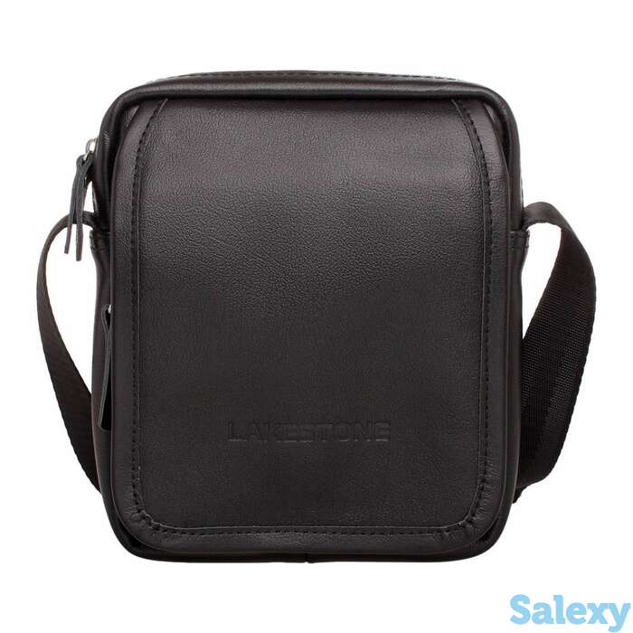 Небольшая кожаная сумка через плечо parker black, фотография 1