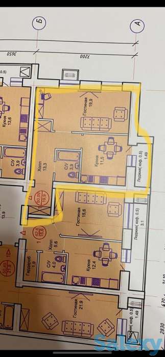 Продам 1-2 х комнатную в ЖК САПСАН, просп. Тауелсиздик, уч. 34/8, фотография 3