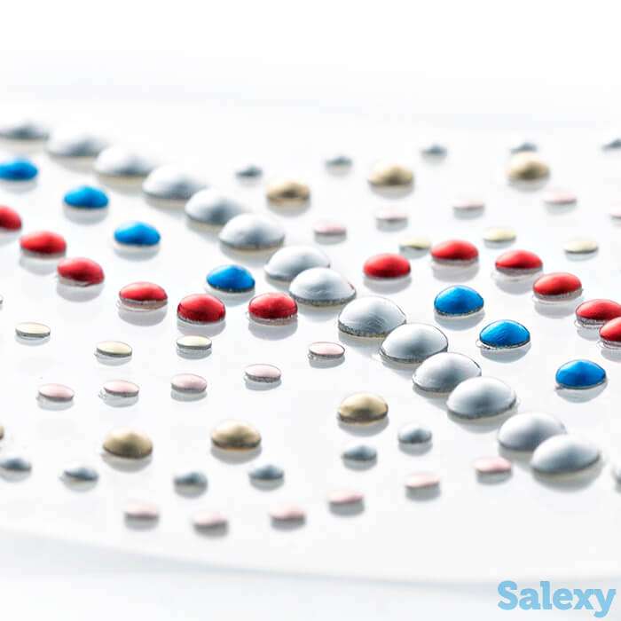 Набор стикеров для ногтей kiss nail artist metallic stones studs (ns32), фотография 3