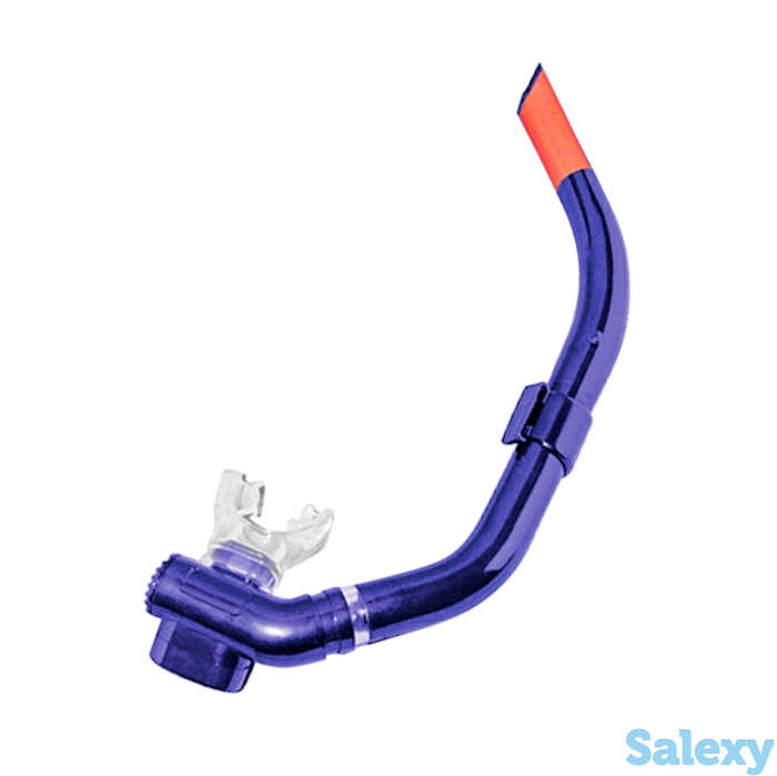 Трубка shark с клапанами sn-09as синяя akvilon, фотография 1