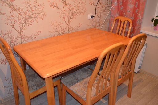 стол и стулья обеденные, фотография 1