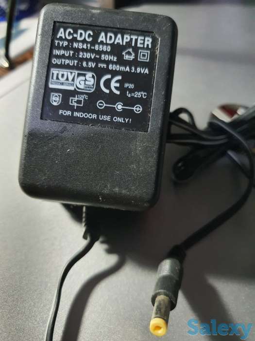 Зарядка блок питания, адаптер 6.5V-600mA​​​​​​​, фотография 2