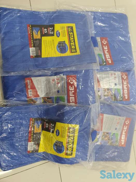 Тент полотно Зубр водонепроницаемый 4м х 5м Россия, фотография 3