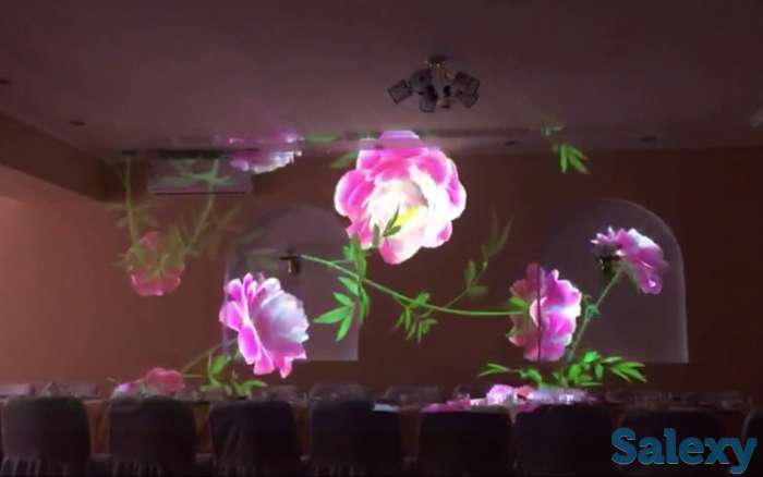 Проектор + компьютер + видеомонтаж = создают красивые визуальные видеопроекции прямо на стену внутри ресторана или кафе., фотография 7