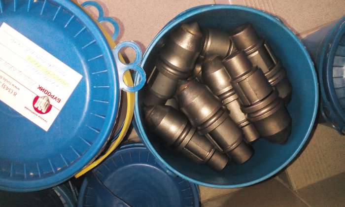 Резец круглый скальный.Резец плоский. Р-45.ШНЕК, фотография 1