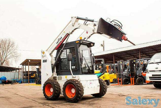 Аренда/услуги минипогрузчика (мультика) бобката (bobcat) wekan с гидромолотом, с ковшом, фотография 2