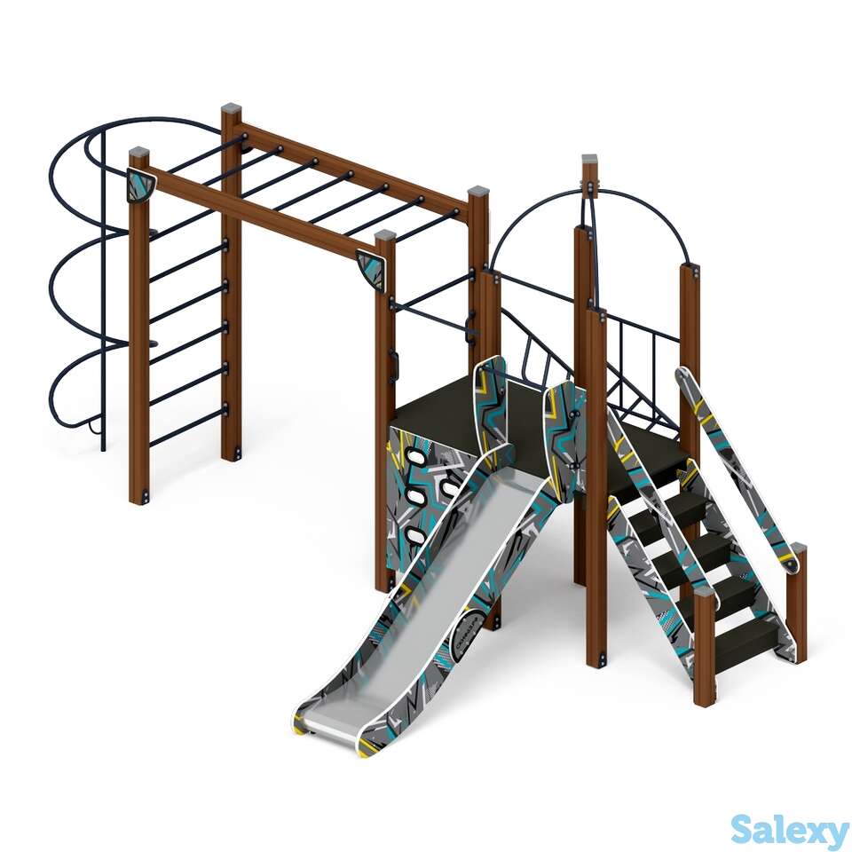 Детский игровой комплекс «навина (техно-голубой)» дик 2.09.02-01 h=1200, фотография 1