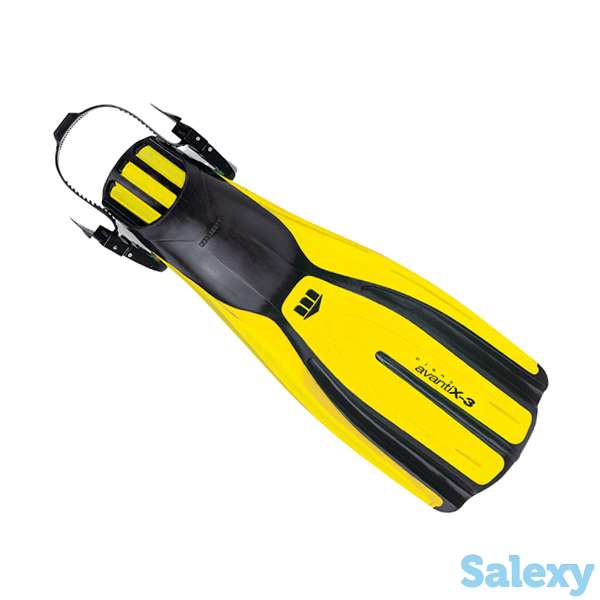 Ласты mares plana avanti x3 цвет желтый регулируемые, фотография 2